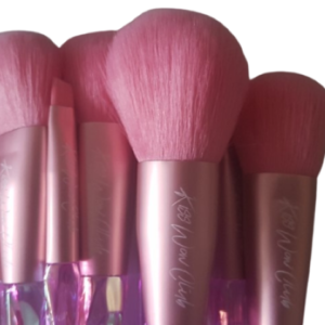 Kiss Wow Club Pink Holographic Makeup Brush Set 1